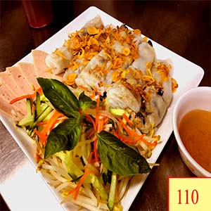 110. BÁNH CUỐN CHẢ LỤA - STEAM RICE FLOUR WITH GROUND PORK & VIETNAMESE SAUSAGES